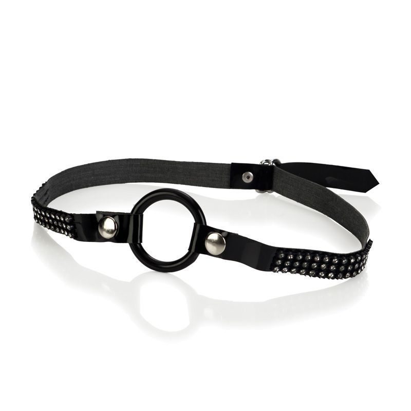 CALEXOTICS® - BOUND by Diamonds - Open Ring Gag - Black