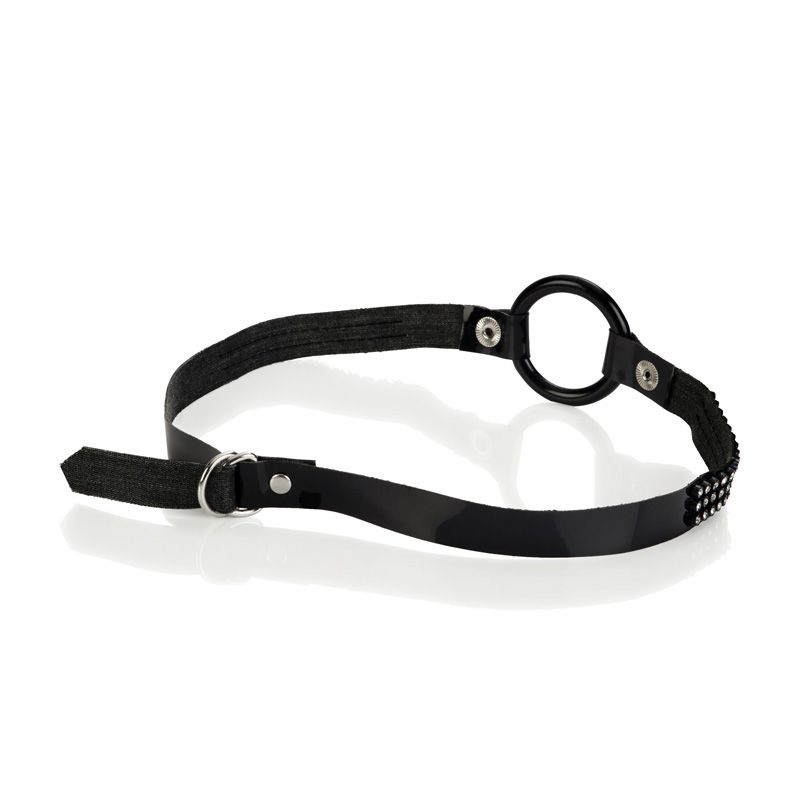 CALEXOTICS® - BOUND by Diamonds - Open Ring Gag - Black