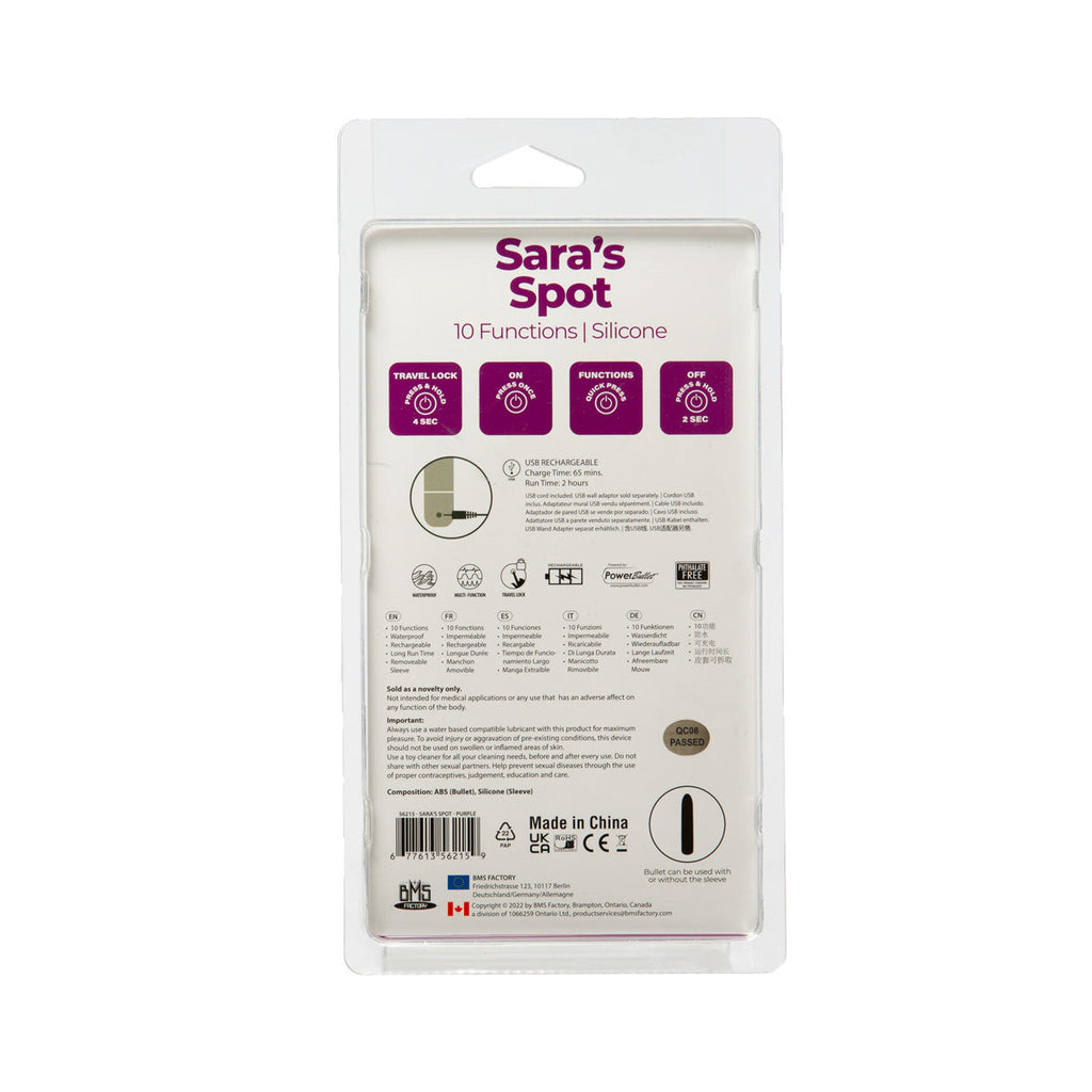 PowerBullet - Le coin de Sara - Vibrateur point G compact - Violet