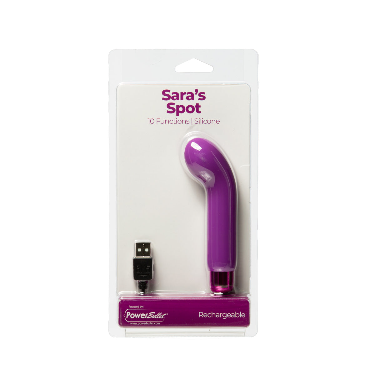 PowerBullet - Sara's Spot - Compact G-Spot Vibrator - Purple