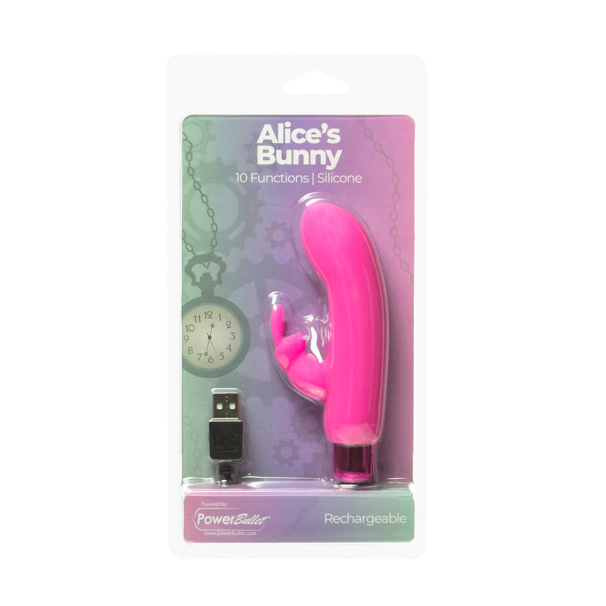 BMS - Alice's Bunny - Rechargeable Bullet with Removable Rabbit Sleeve - Pink