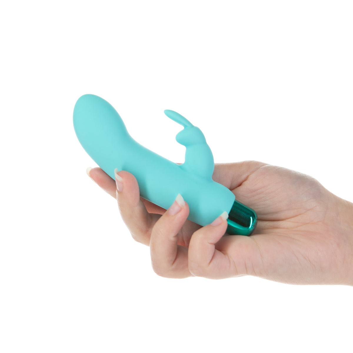 BMS - Alice's Bunny - Rechargeable Bullet with Removable Rabbit Sleeve - Teal