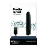 PowerBullet - Pretty Point - Bullet Vibrator - Rechargeable - Black