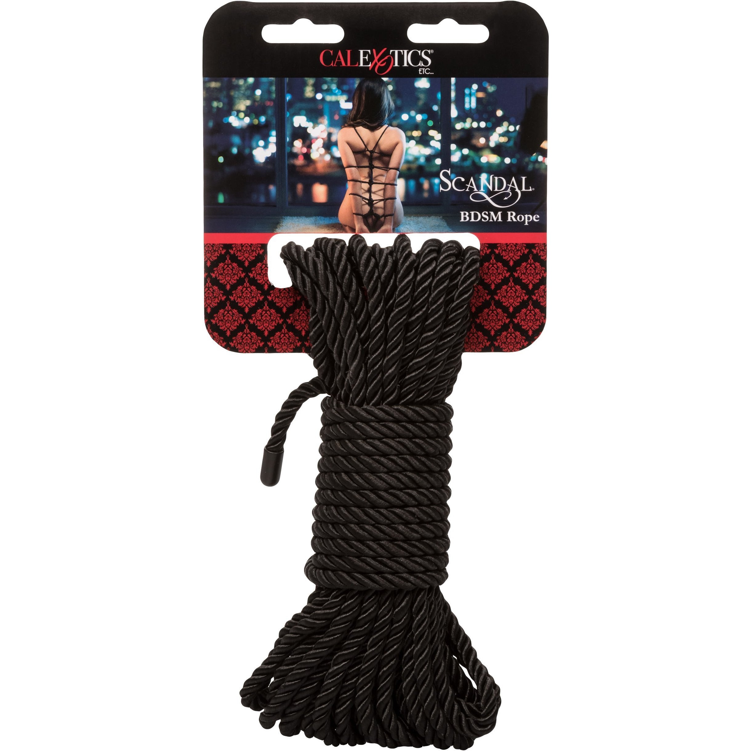 CALEXOTICS® - Scandal BDSM Silk Rope - 10 metres - Black