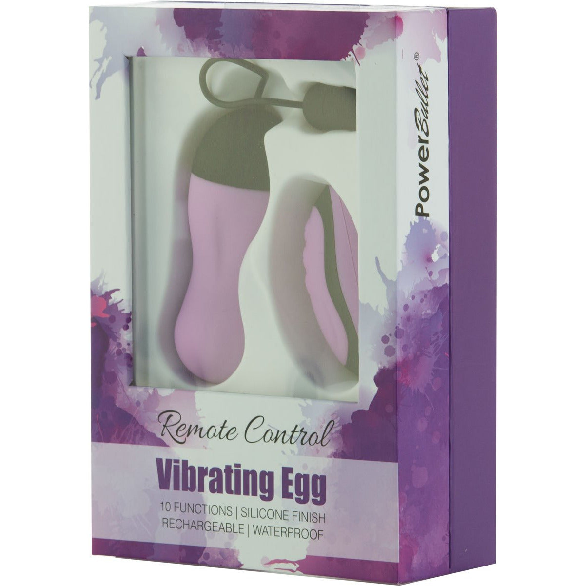 PowerBullet - Remote Control Vibrating Egg - Rechargeable - Purple