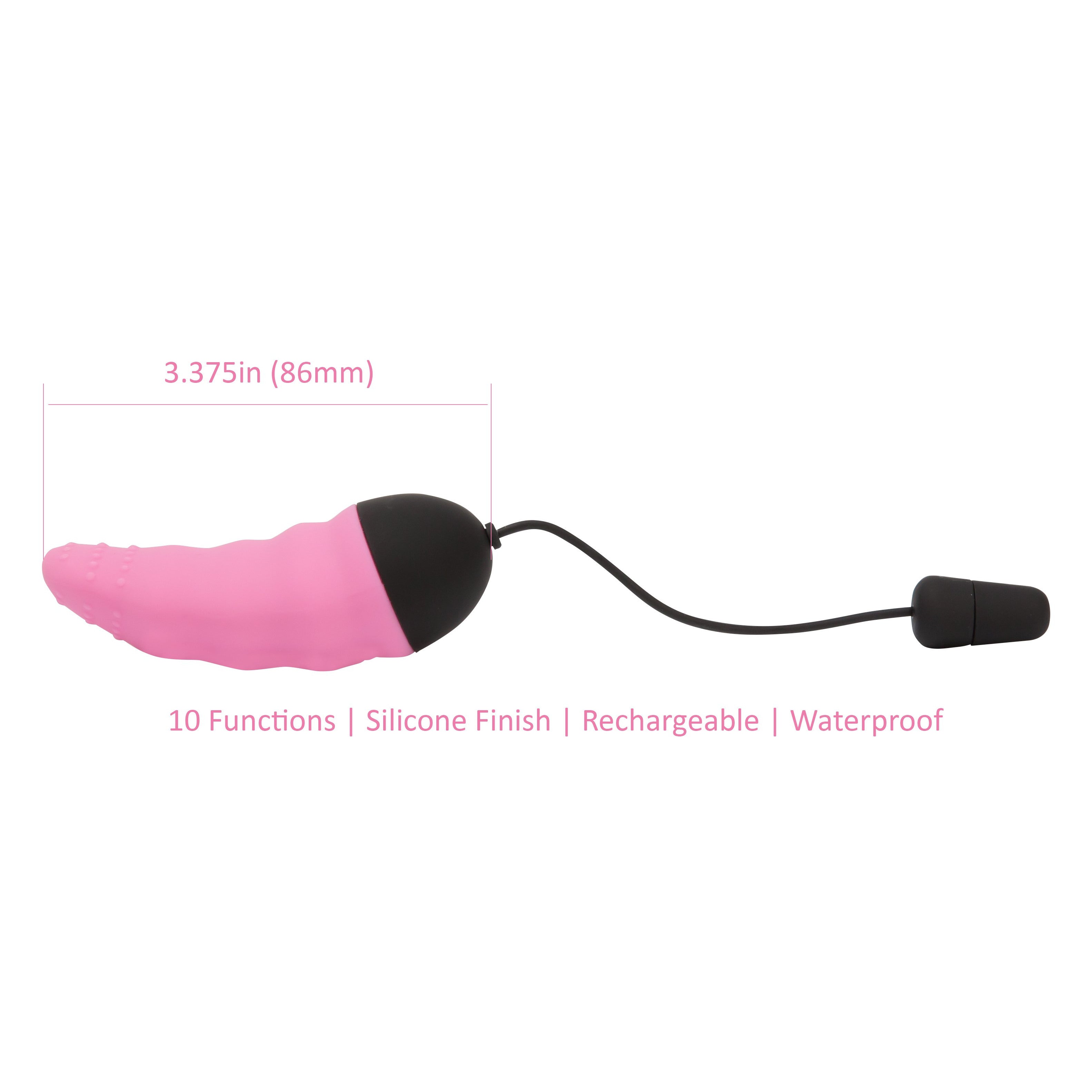 PowerBullet - Remote Control Vibrating Tongue - Rechargeable - Pink