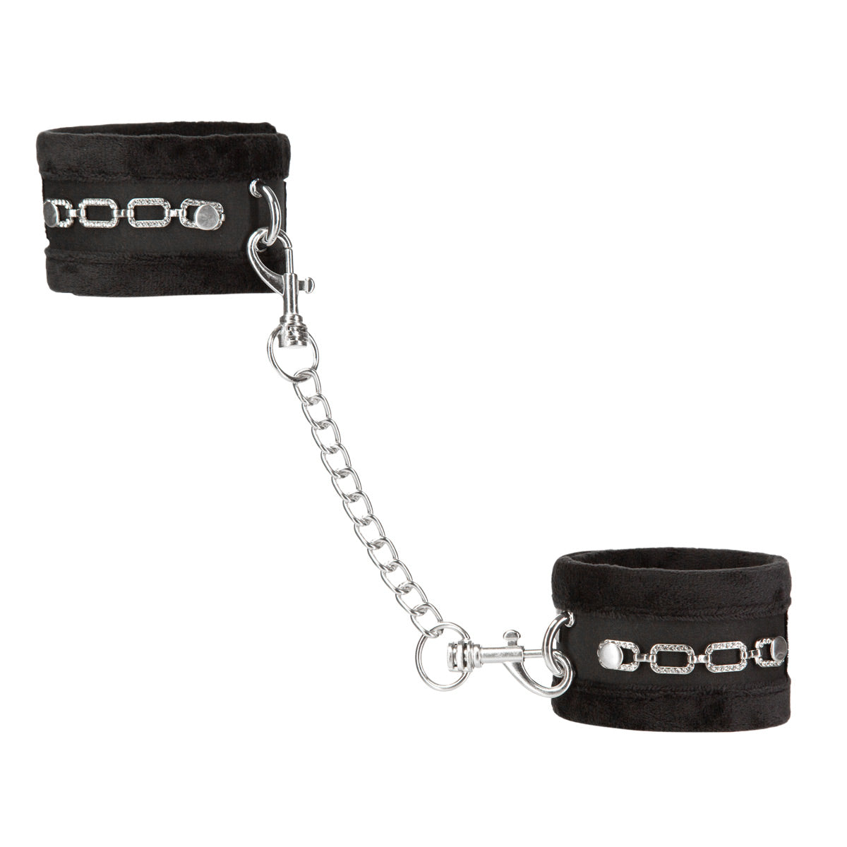 Punishment - Crystal Detail Handcuffs - Black