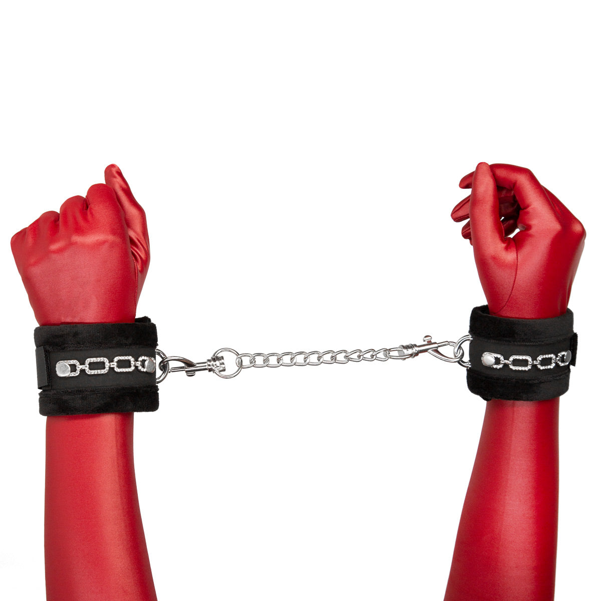 Punishment - Crystal Detail Handcuffs - Black