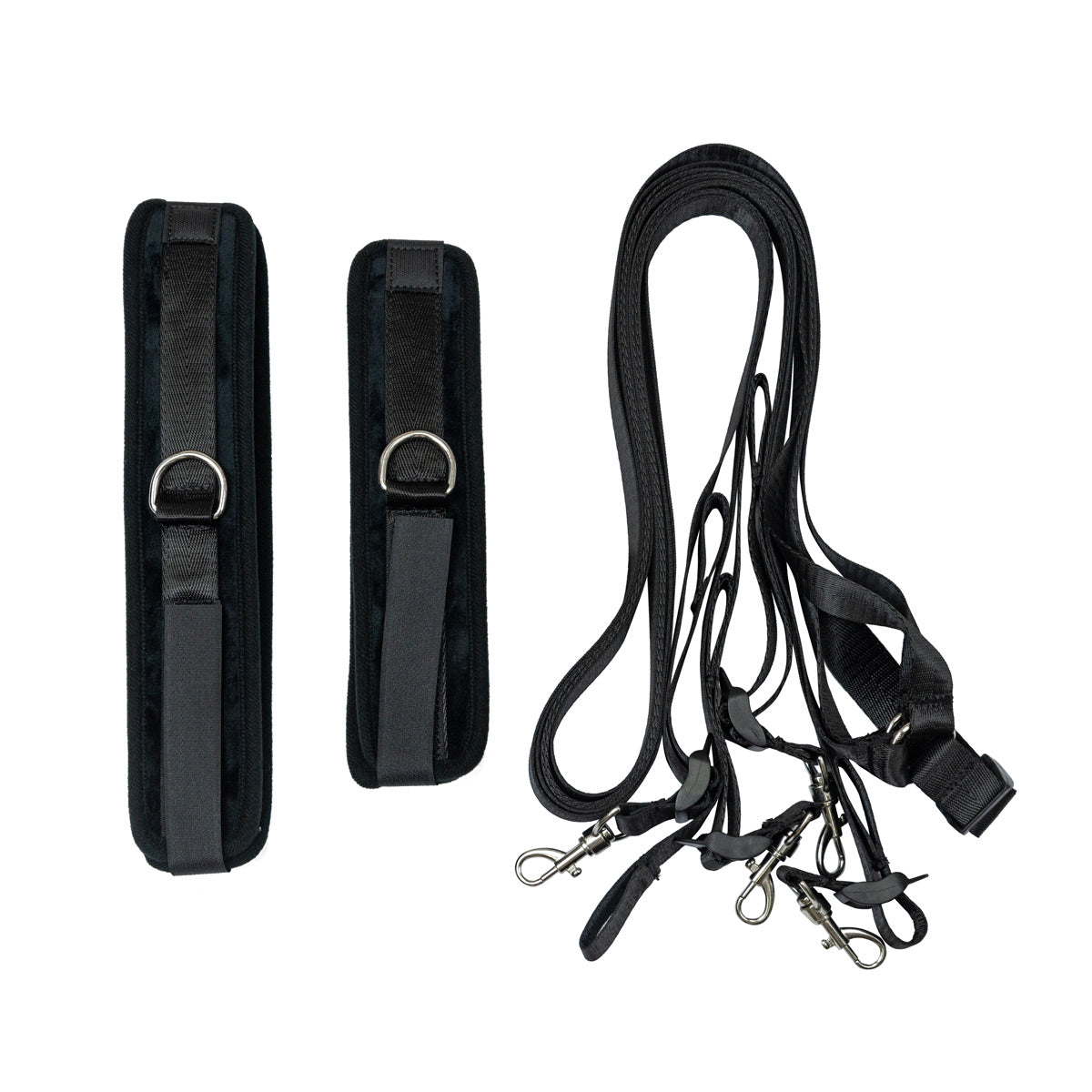 Punishment - 5-Piece Bed Restraint Kit - Black