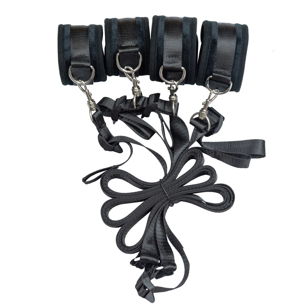 Punishment - 5-Piece Bed Restraint Kit - Black