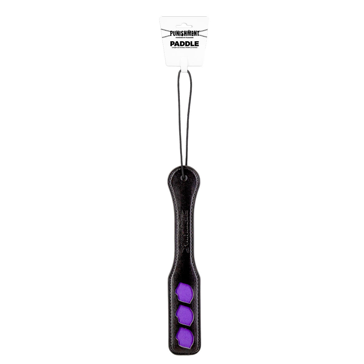Punishment - Purple Lips Paddle - Black