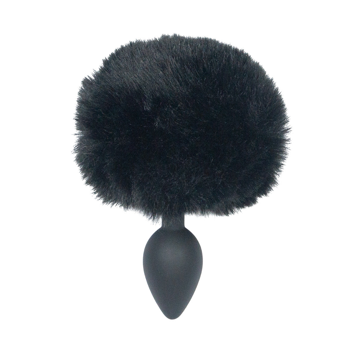 PUNISHMENT - Bunny Tail Silicone Anal Plug - Black