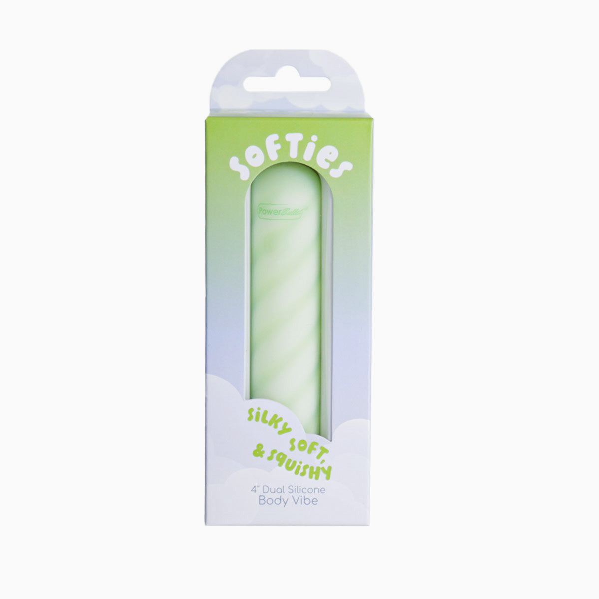 SOFTies - Dual Silicone Body Vibe - 4" - Green