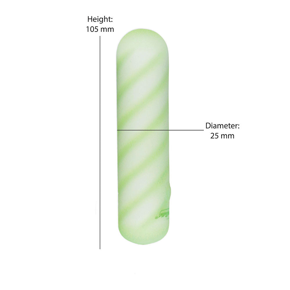Softies 4" Double Vibe Corporel en Silicone – Vert