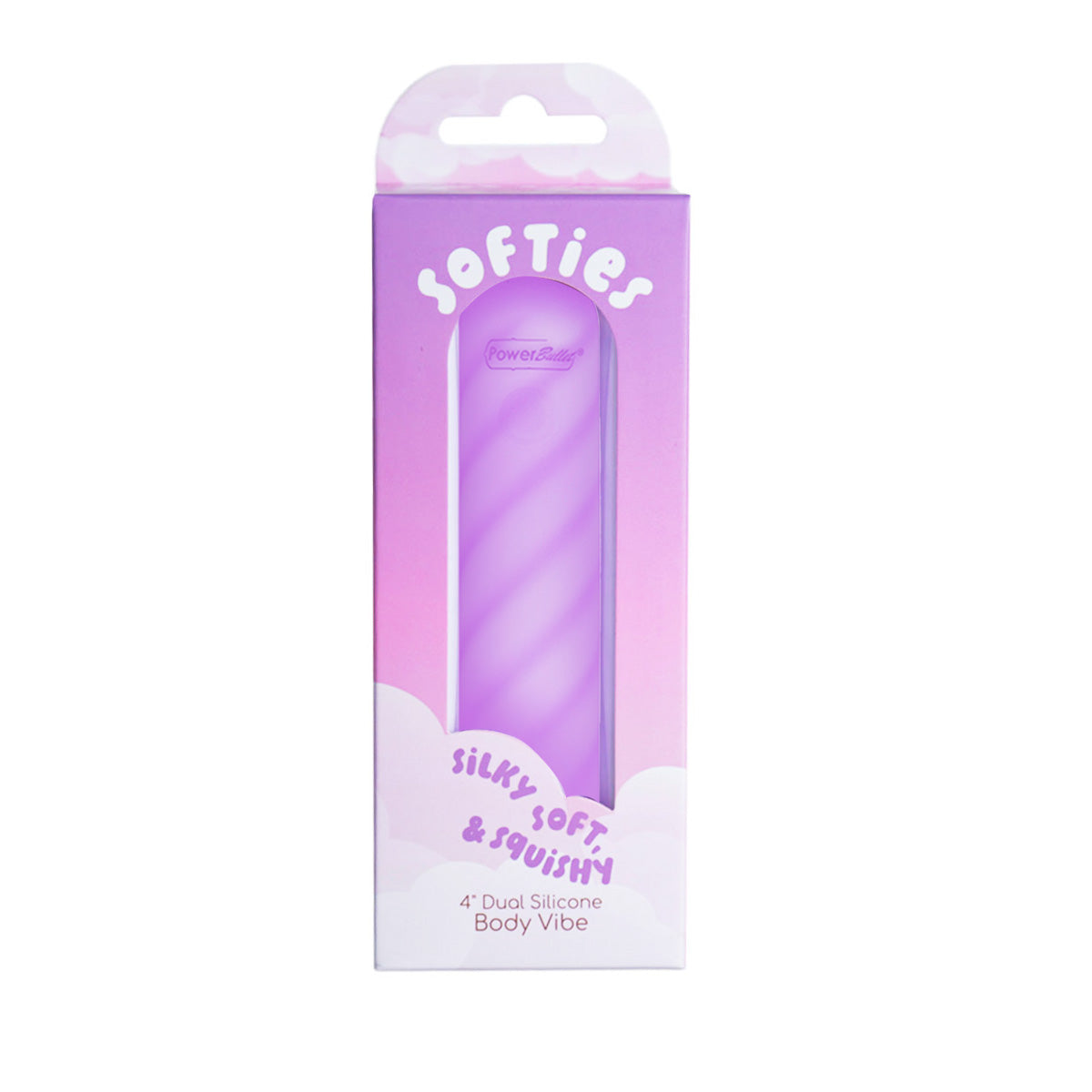 SOFTies - Dual Silicone Body Vibe - 4" - Purple