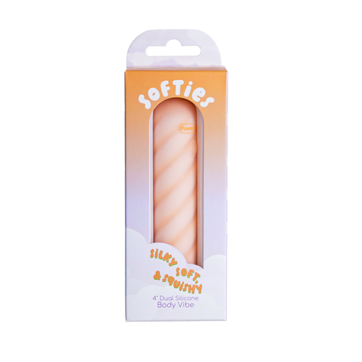SOFTies - Dual Silicone Body Vibe - 4" - Orange