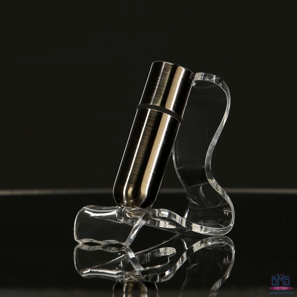 BMS - Balle de première classe - Vibromasseur Balle 2,5" avec pochette porte-clés - Gun Metal