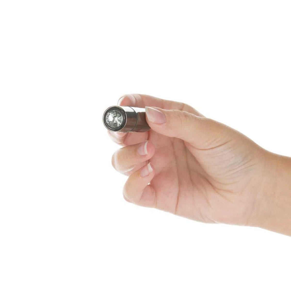 BMS - First-Class Bullet - 2.5" Bullet Vibrator with Key Chain Pouch - Gun Metal