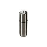BMS - Balle de première classe - Vibromasseur Balle 2,5" avec pochette porte-clés - Gun Metal