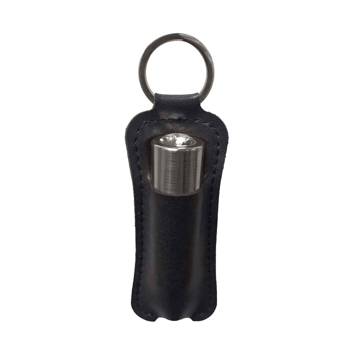 BMS - First-Class Bullet - 2.5" Bullet Vibrator with Key Chain Pouch - Gun Metal