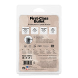 BMS - First-Class Bullet - Vibromasseur Balle 2,5" avec Pochette Porte-clés - Or Rose