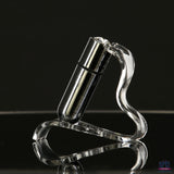 BMS - Balle de première classe - Vibromasseur balle de 2,5" avec pochette porte-clés - Argent