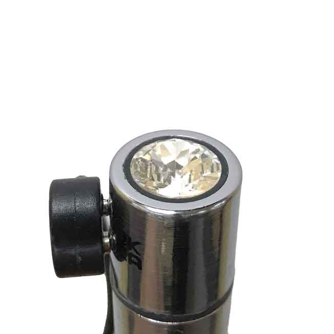 BMS - First-Class Bullet - 2.5" Bullet Vibrator with Key Chain Pouch - Silver