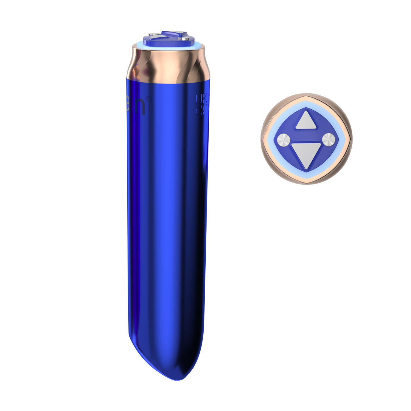 Swan - Vibrateur à balles maximales + manchette confortable en silicone - Bleu