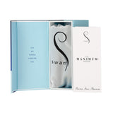 Swan - Vibrateur à balles maximales + manchette confortable en silicone - Bleu