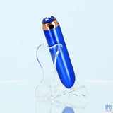 Swan - Vibrateur à balles maximales + manchette confortable en silicone - Bleu
