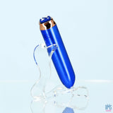 Swan - Vibrateur à balles maximales + manchette confortable en silicone - Bleu