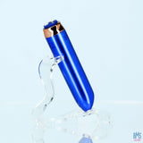 Swan - Vibrateur à balles maximales + manchette confortable en silicone - Bleu