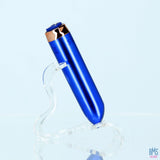 Swan - Vibrateur à balles maximales + manchette confortable en silicone - Bleu