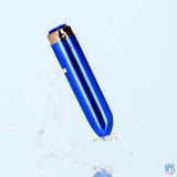 Swan - Vibrateur à balles maximales + manchette confortable en silicone - Bleu