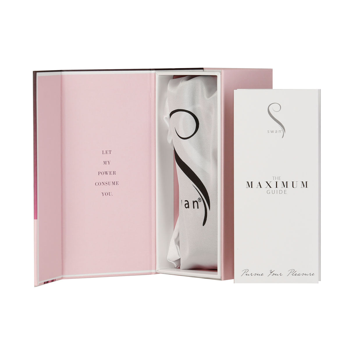 Swan - Vibrateur balle Maximum + Menotte confortable en silicone - Rose