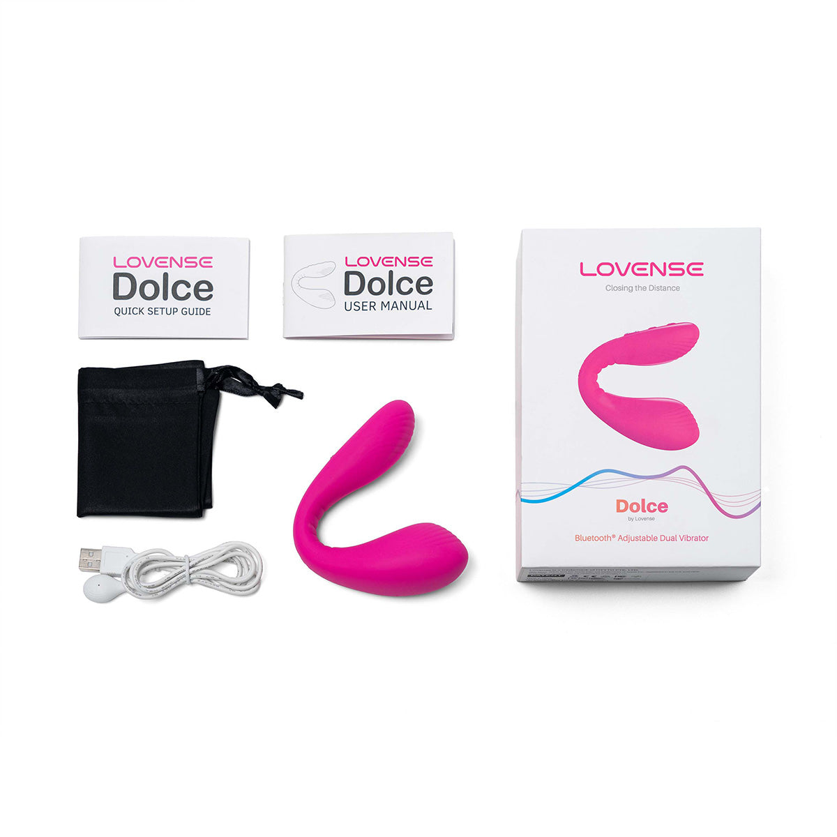 Lovense - Dolce Bluetooth Adjustable Dual Vibrator