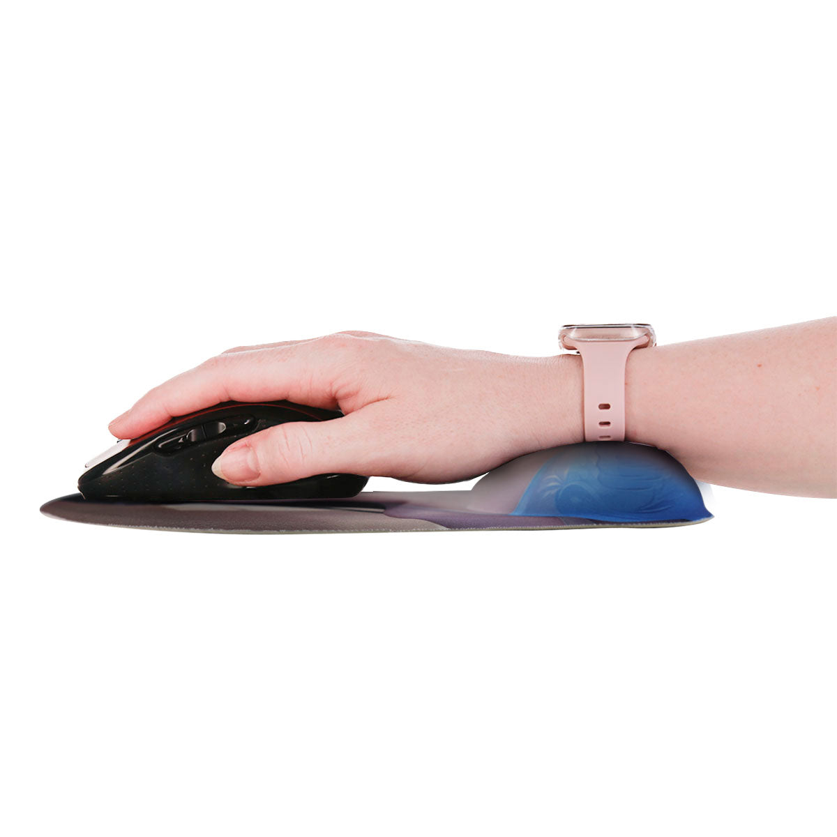 Anime Mouse Pad - Brunette Blue Bra