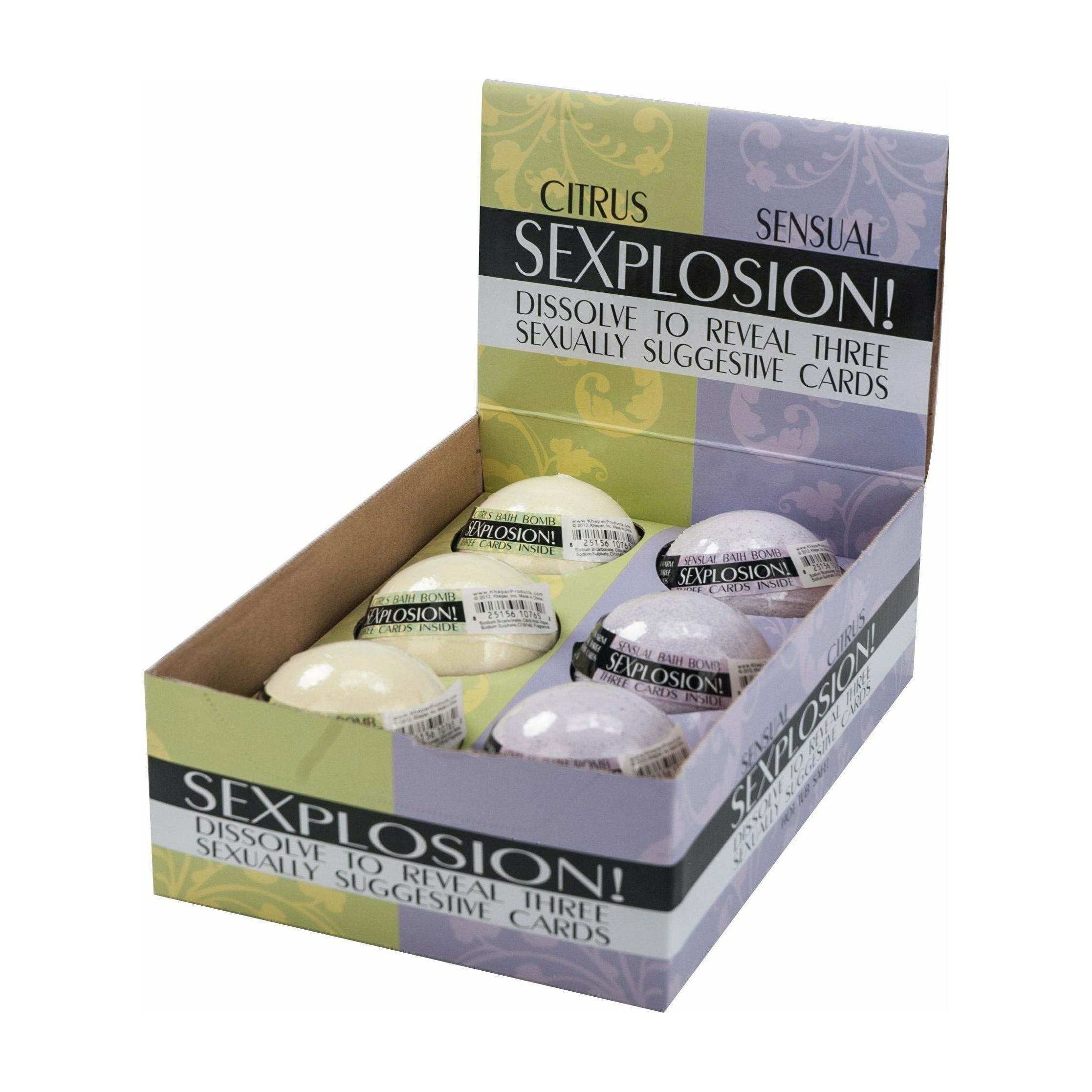 Bombe de bain Sexplosion Kheper Games - Présentoir de 6