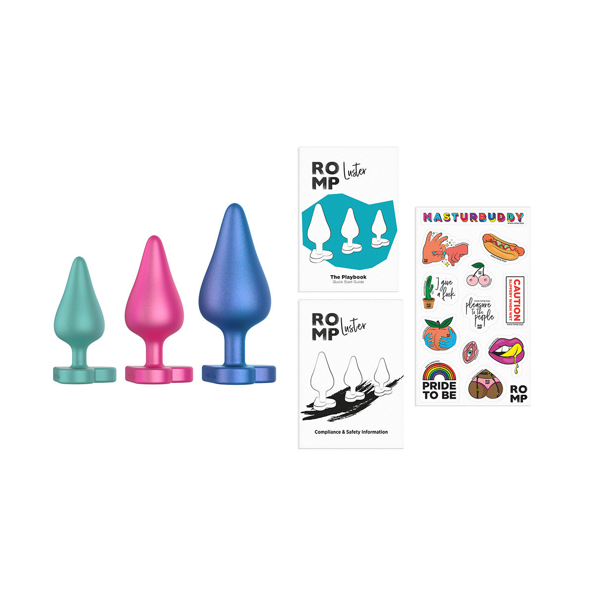 ROMP - Luster Ensemble de 3 plugs anaux