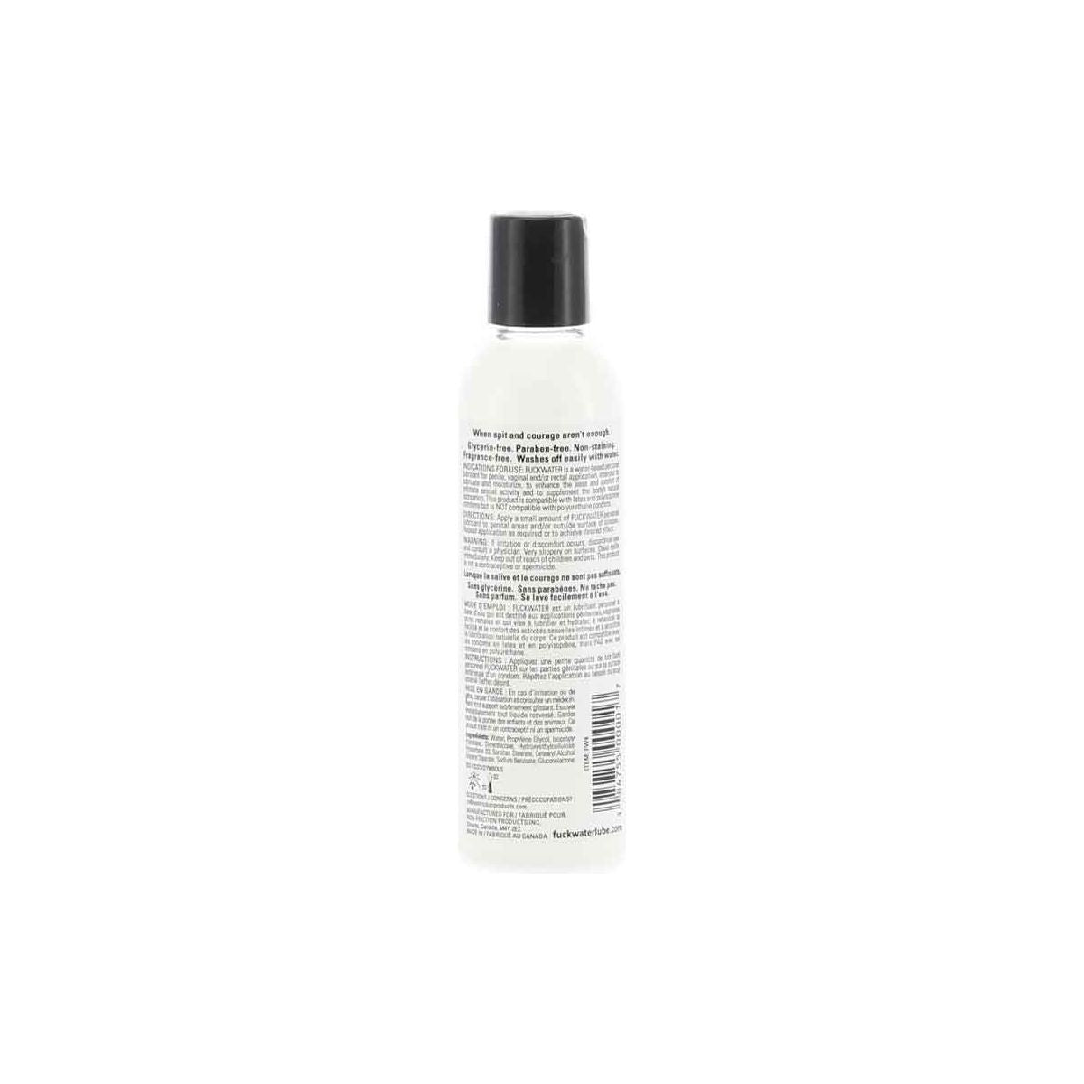Fuck Water - White Water-Based Personal Lubricant - 4oz/120ml