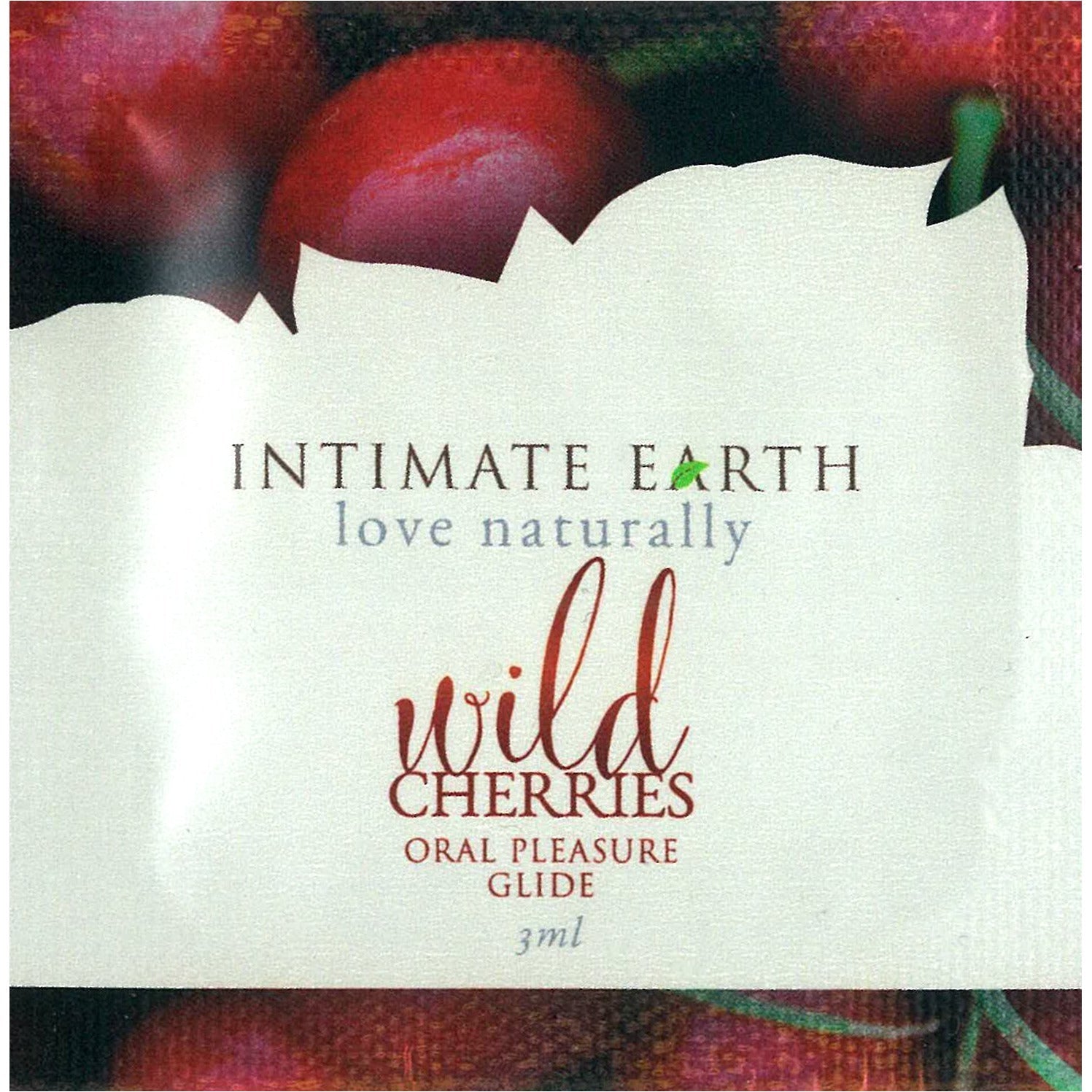 Intimate Earth Natural Flavors Glide - Wild Cherries - 3ml/.1oz