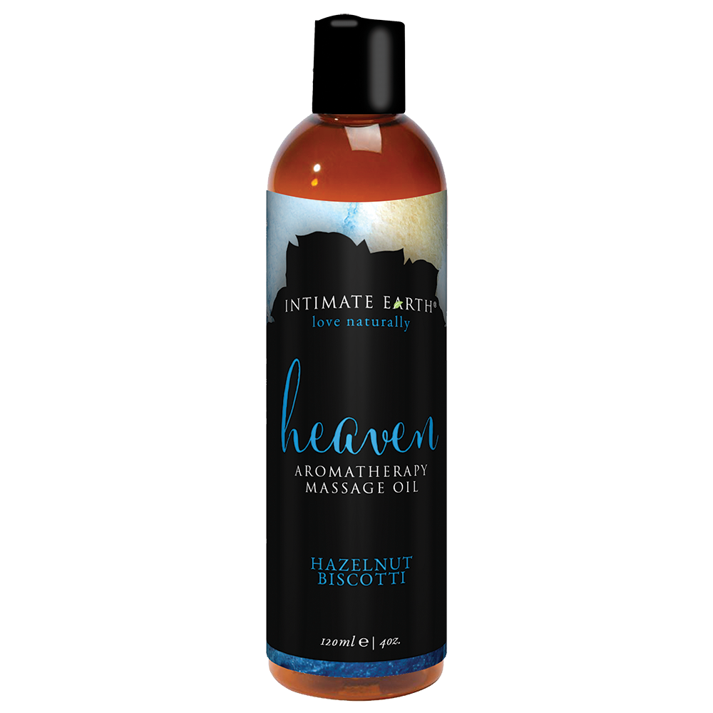 Intimate Earth Heaven Aromatherapy Massage Oil - Hazelnut Biscotti - 120ml/4oz
