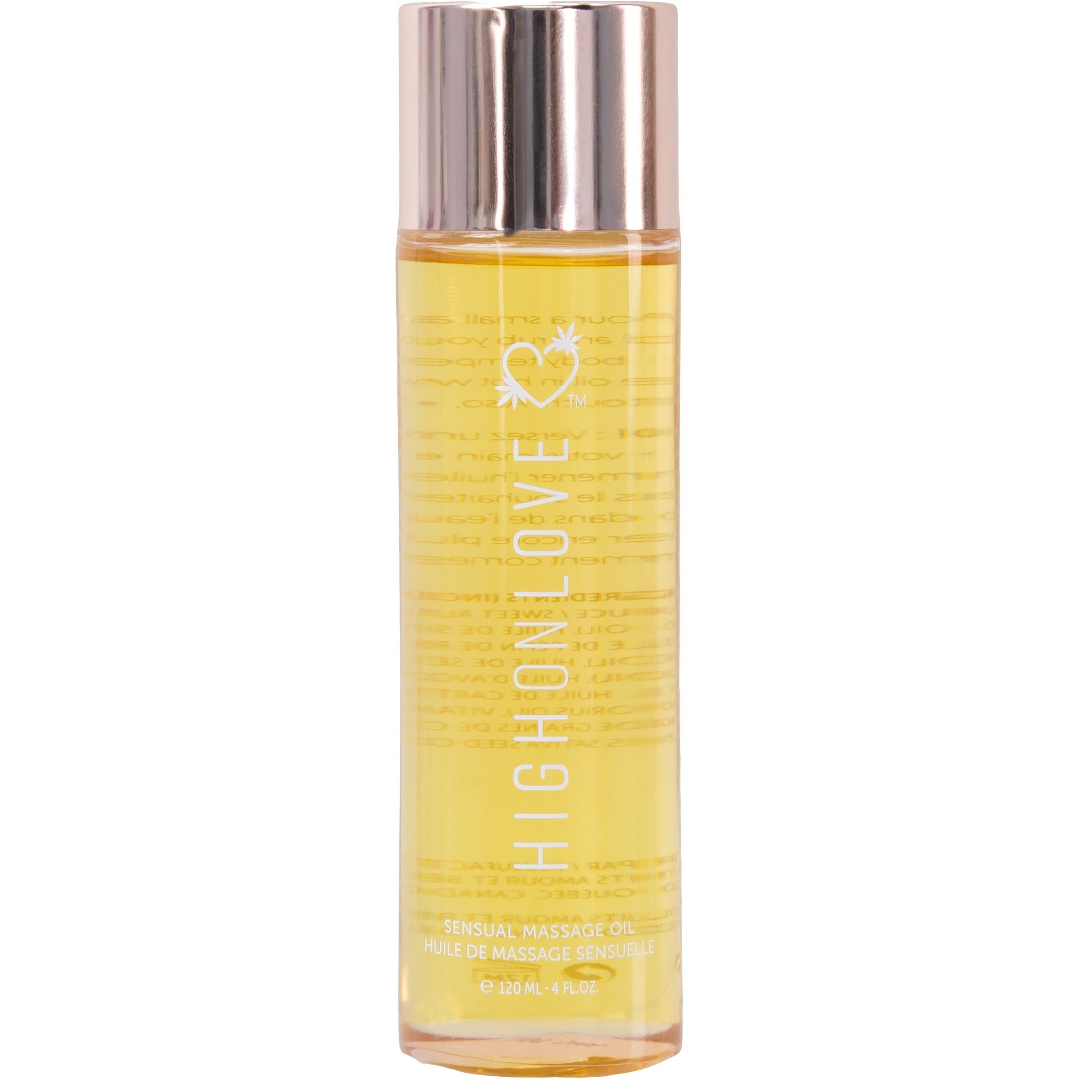 High On Love Sensual Massage Oil - Strawberries & Champagne