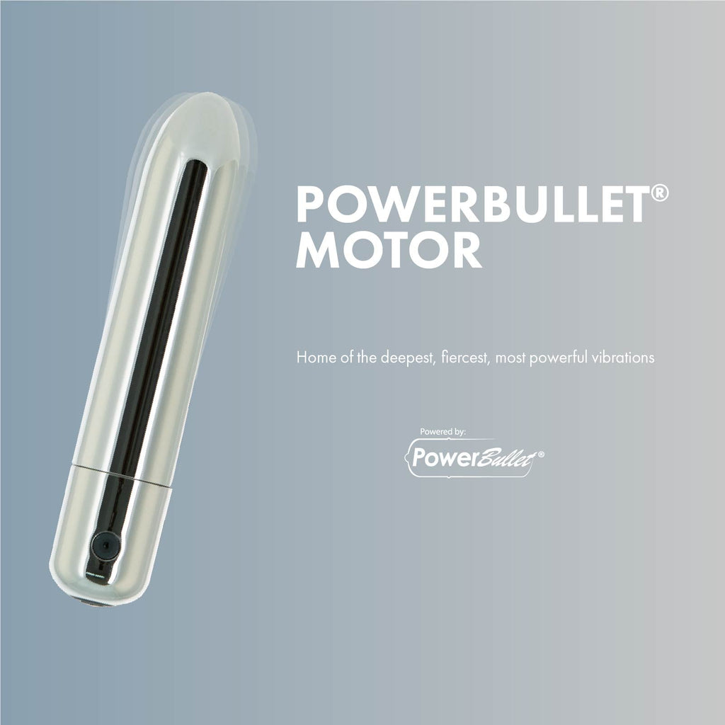 Pure Love® - Balle vibrante rechargeable Platinum de 10 cm