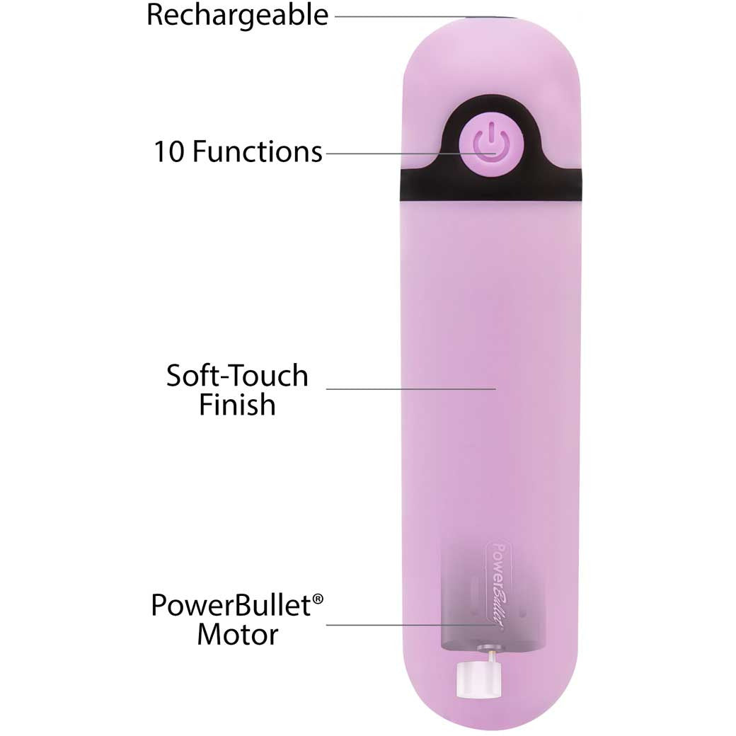 Pure Love® - Balle vibrante rechargeable – 9 cm – Violette
