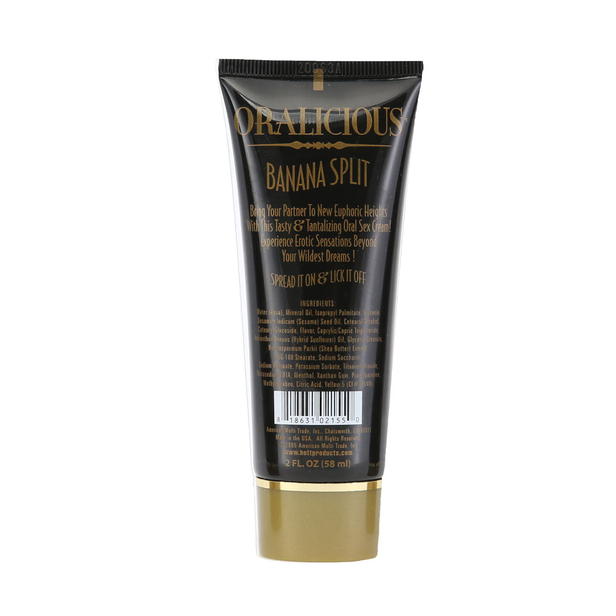 Crème Oralicious pour le Sexe Oral - Banana Split - 2 fl. oz.