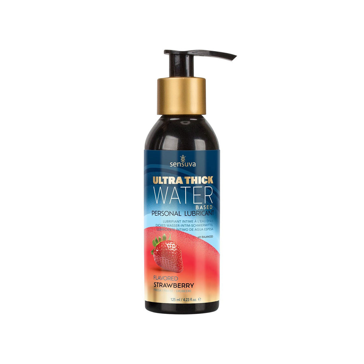 Sensuva Ultra-Thick Water-Based – Hydratant personnel – Fraise – 4,2 oz
