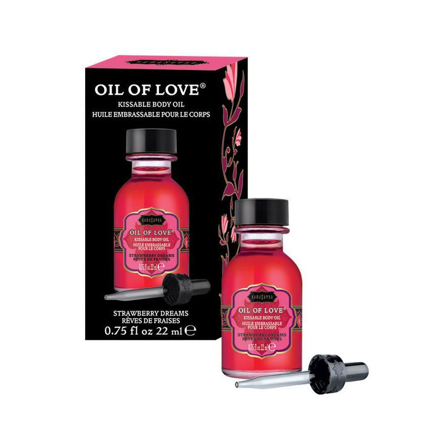 Kama Sutra Huile d'Amour - Huile corporelle à embrasser - Rêves de Fraise - 22 ml