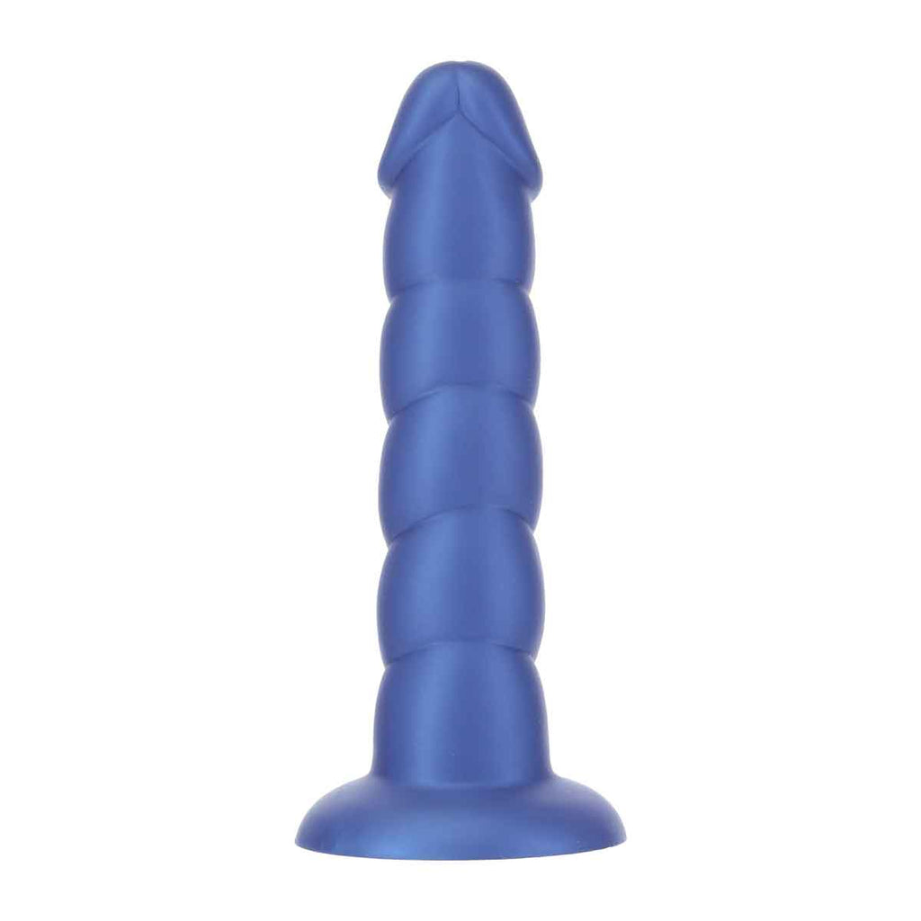 Pure Love® - Godemichet torsadé 8" - Grand - Bleu
