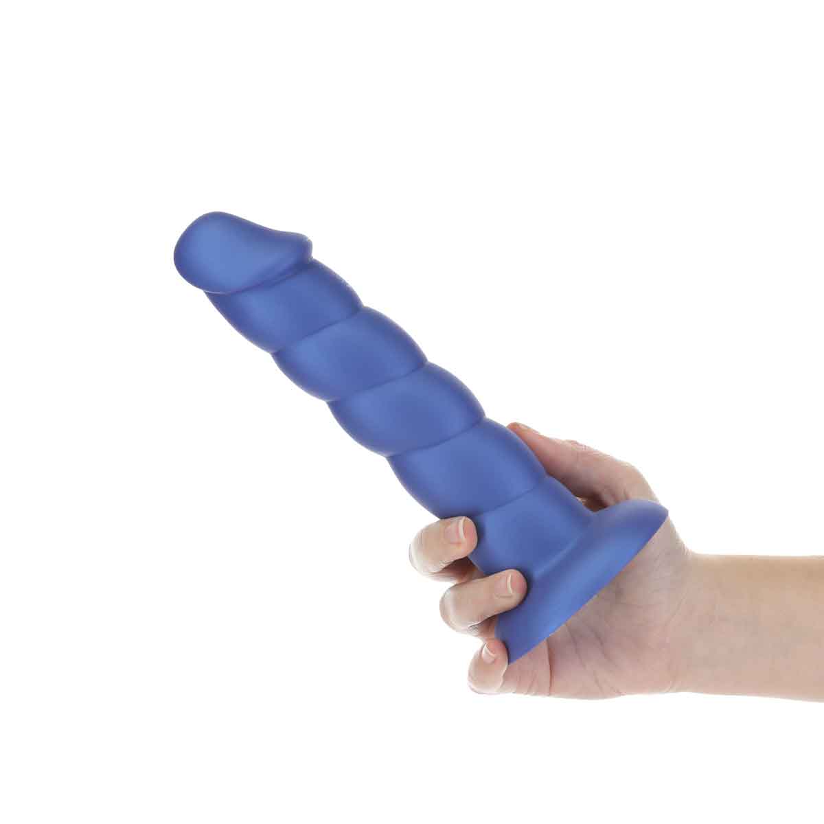 Pure Love® - Godemichet torsadé 8" - Grand - Bleu